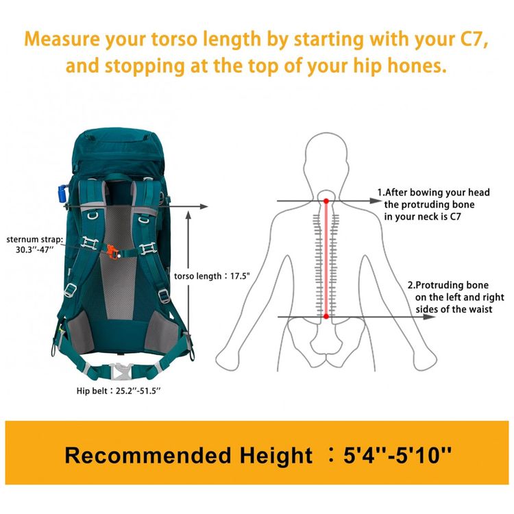 N-NEVO-RHINO-Mochila-de-Acampamento-Camping-50L-foto-4