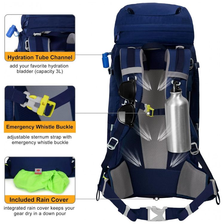 N-NEVO-RHINO-Mochila-de-Acampamento-Camping-60L-foto-3