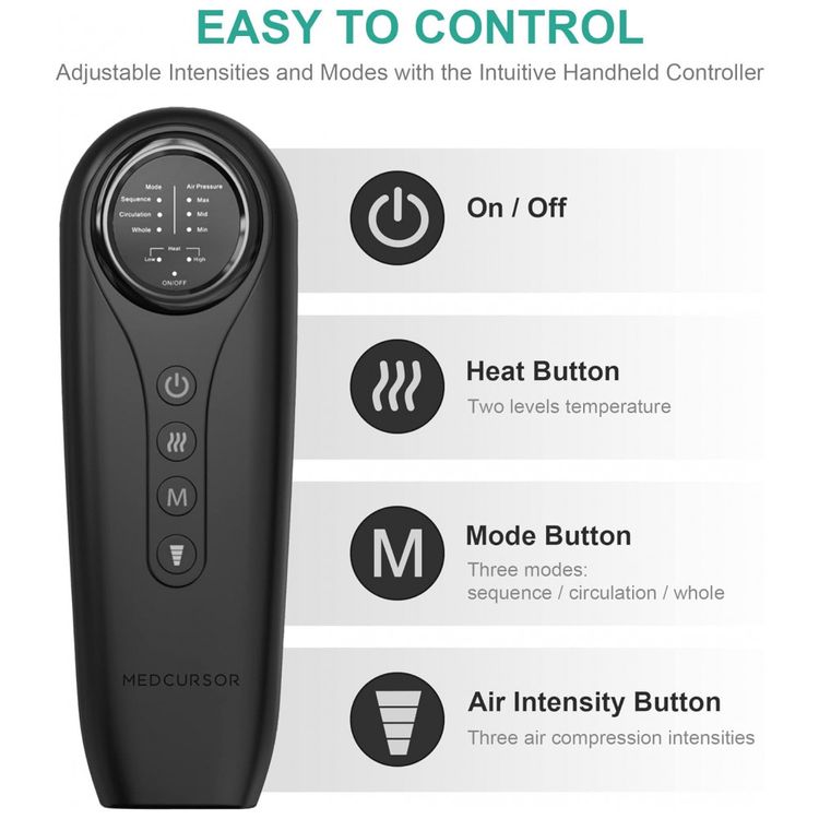 Massageador-Eletrico-de-Compressao-para-Pernas-e-Pes-3-Modos-foto-4