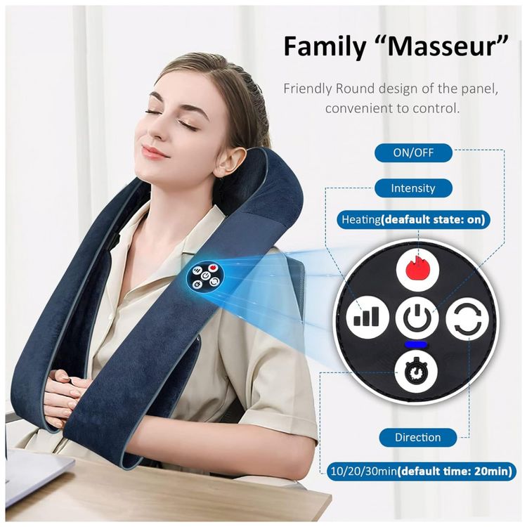 Massageador-Shiatsu-Eletrico-Portatil-3D-para-Ombros-foto-1