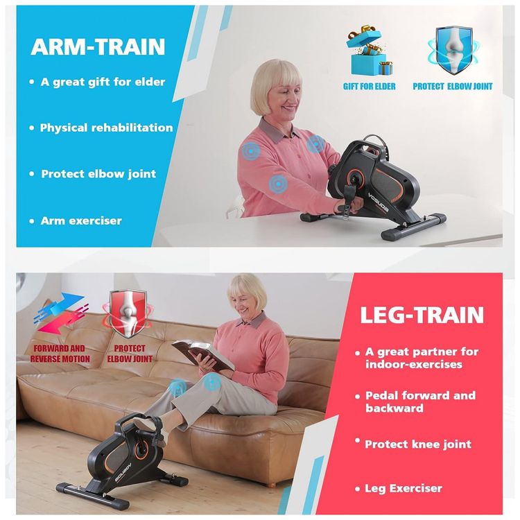 YOSUDA-Under-Desk-Bike-Pedal-Exerciser-Magnetic-Mini-foto-1