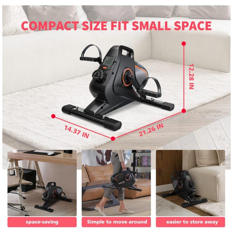 YOSUDA-Under-Desk-Bike-Pedal-Exerciser-Magnetic-Mini-foto-4
