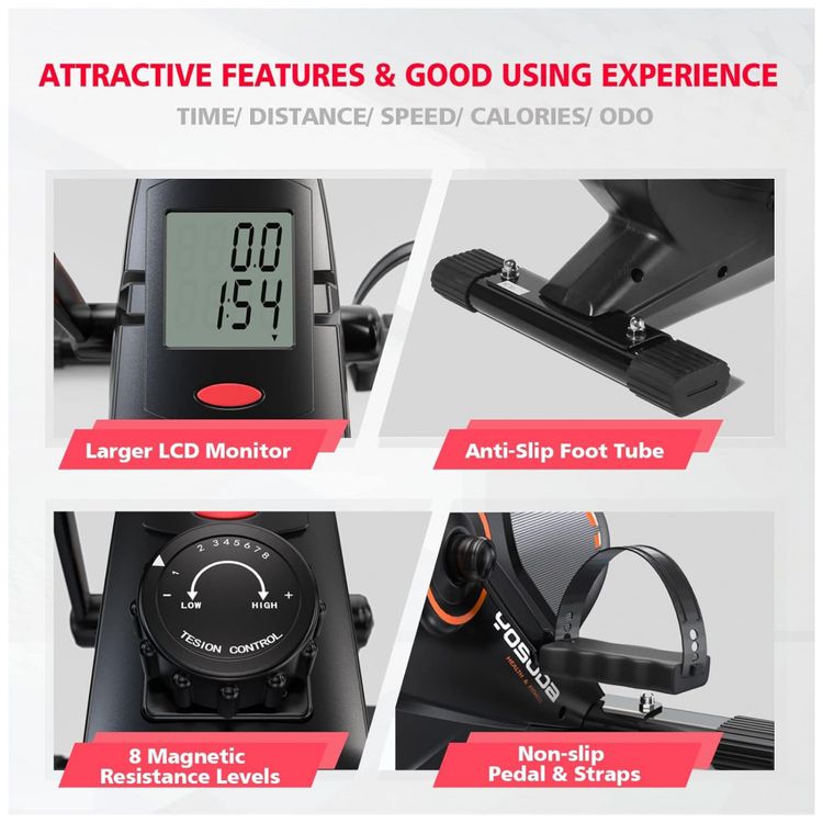 YOSUDA-Under-Desk-Bike-Pedal-Exerciser-Magnetic-Mini-foto-5