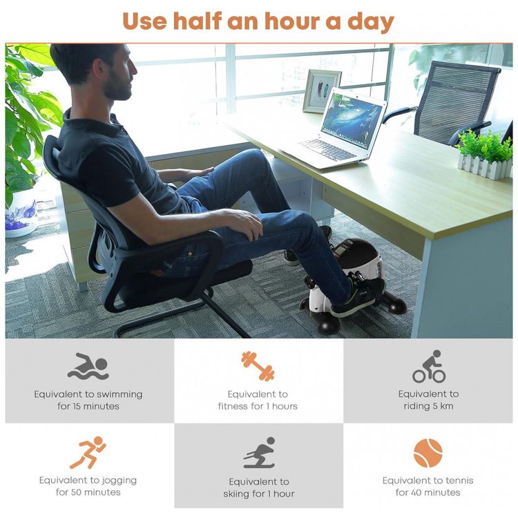 Mini-Exercise-Bike-AGM-Under-Desk-Bike-Pedal-Exerciser-Foot-foto-4