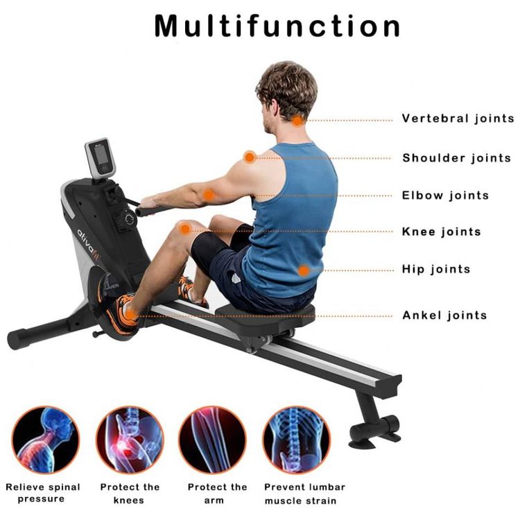 Ativafit-Aparelho-Remador-Magnetico-com-Bluetooth-para-foto-2