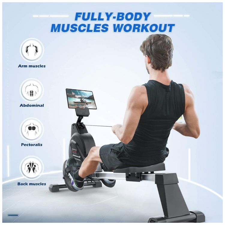 Aparelho-Remador-Magnetico-com-Bluetooth-para-Treino-em-foto-3