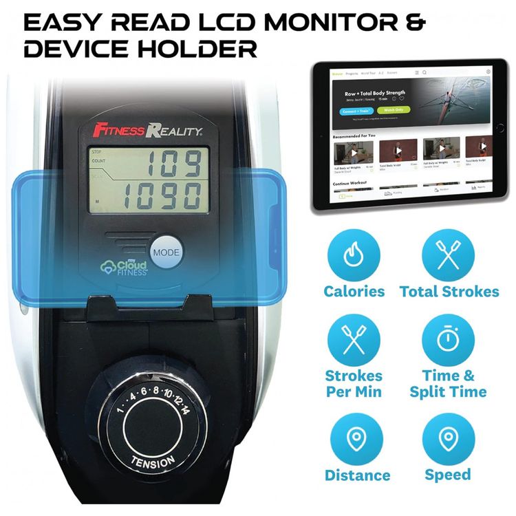 Aparelho-Remador-Magnetico-com-Bluetooth-para-Treino-em-foto-2