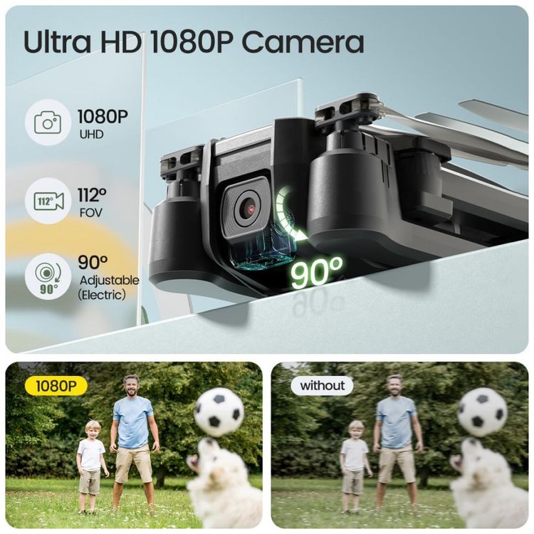 HS440-Drone-Drobravel-com-Camera-HD-WiFi-Controle-de-Voz-e-foto-2