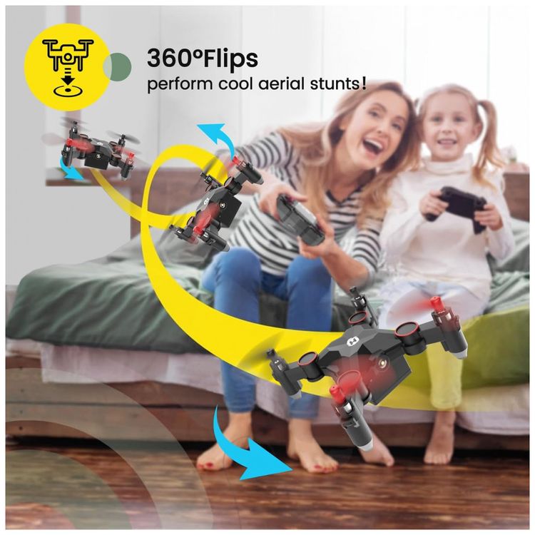 Drone-Nano-Rc-Dobravel-3D-para-Criancas-com-Controle-Remoto-foto-4