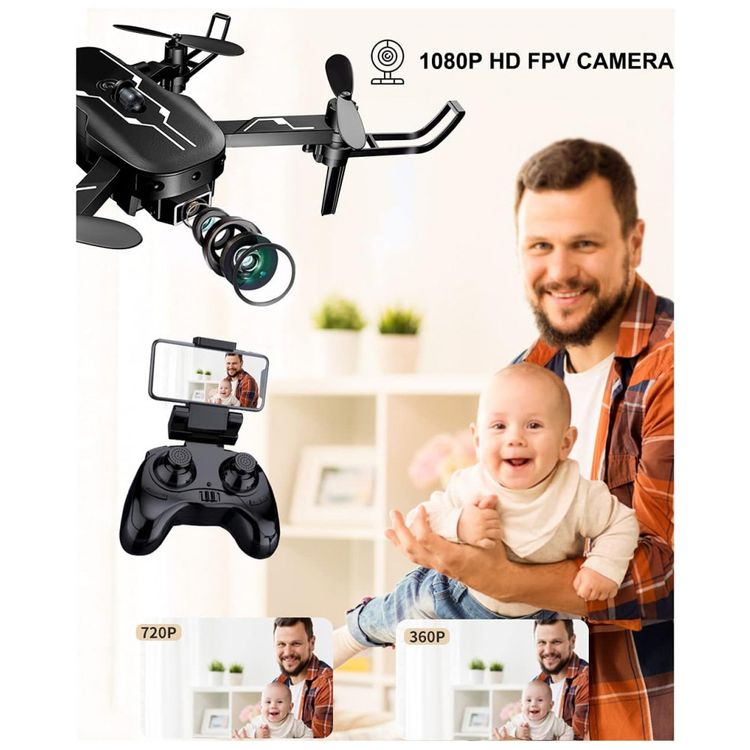Mini-Drone-com-Camera-1080P-FPV-para-Criancas-Controle-foto-3