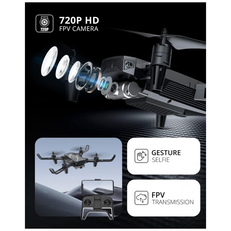 D20-Mini-Drone-com-Camera-720P-HD-3D-Controle-Remoto-para-foto-2