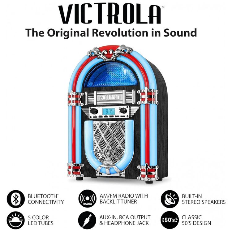 Jukebox-Vintage-de-Bancada-com-Bluetooth-Embutido-110v-foto-2