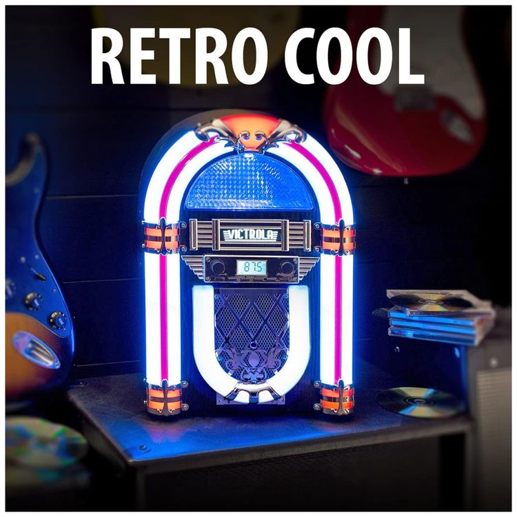 Jukebox-Vintage-de-Bancada-com-Bluetooth-Embutido-110v-foto-4