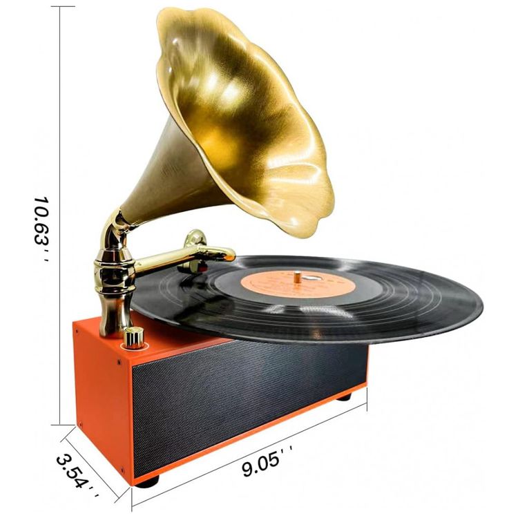 Vitrola-Toca-Discos-com-Plataforma-3-Velocidades-sem-fio-foto-1
