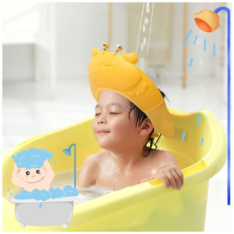 Chapeu-Viseira-Infantil-Protetor-de-Olhos-Hora-do-Banho-foto-3