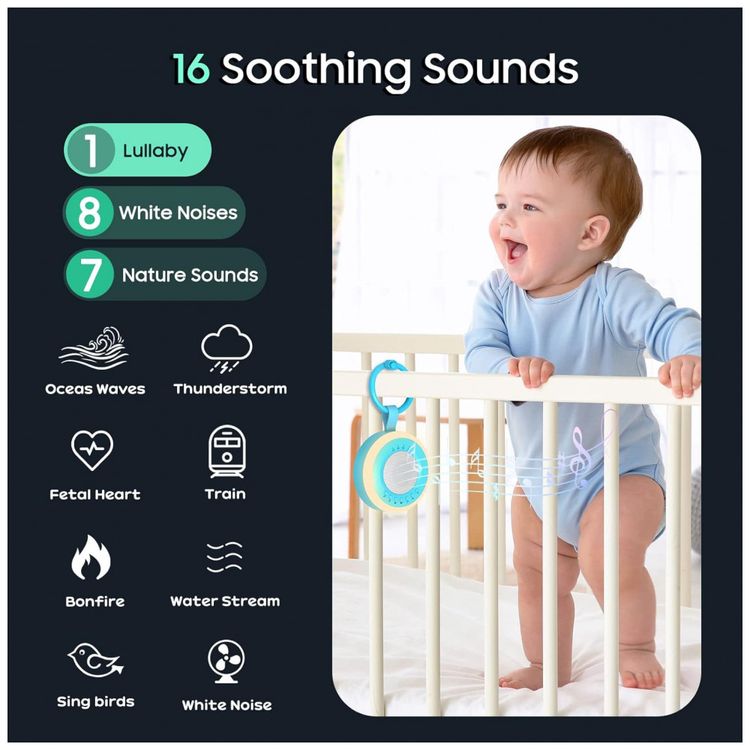 Maquina-de-Som-Ruido-para-Bebes-Recem-Nascidos-com-Luzes-foto-5