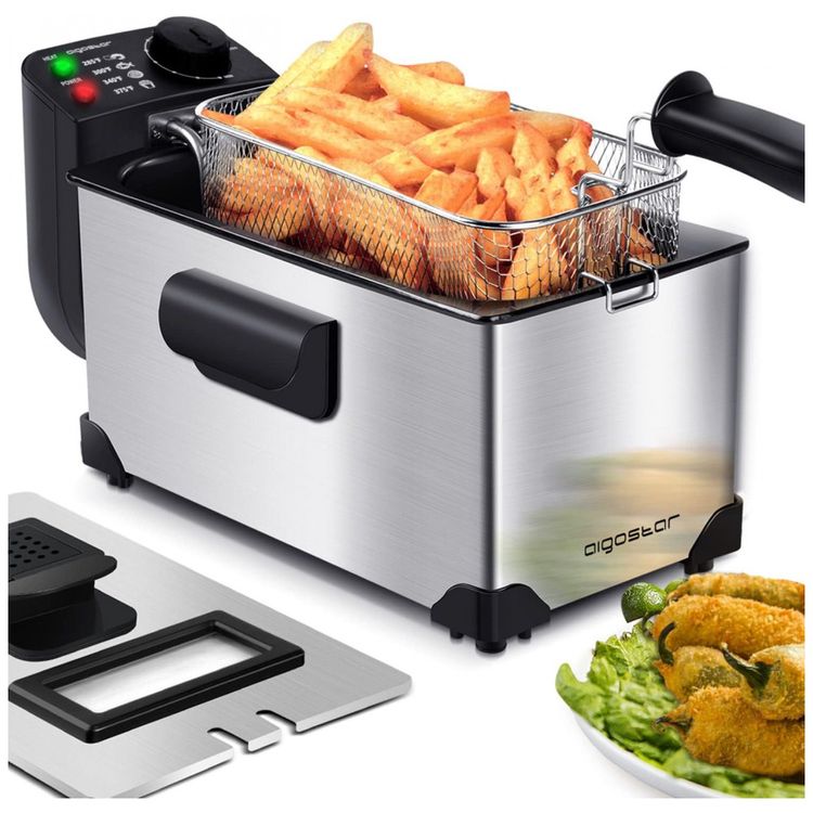 Fritadeira-Eletrica-Industrial-a-Oleo-3L-com-Controle-de-foto-0