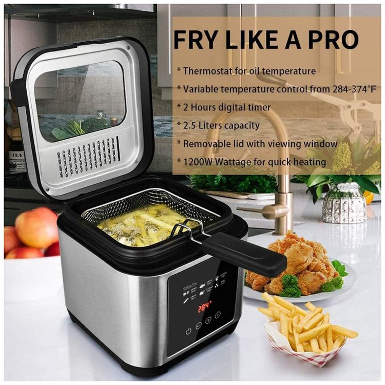 Fritadeira-Eletrica-Industrial-a-Oleo-2.5L-com-Controle-de-foto-1