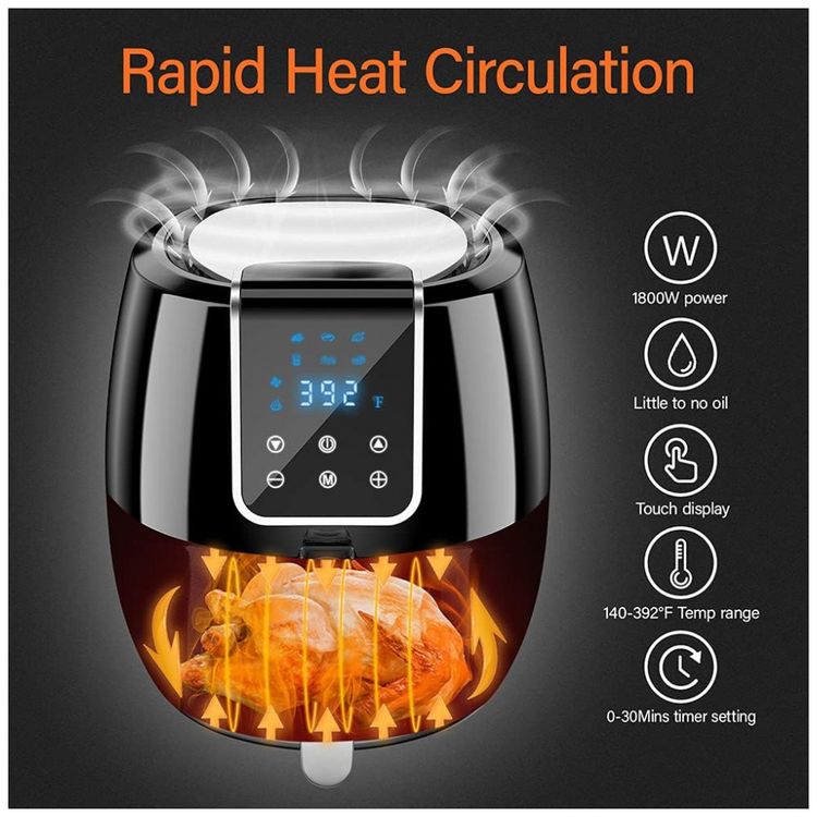 Fritadeira-Eletrica-Air-Fryer-7L-com-Painel-de-Controle-foto-4