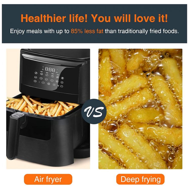 Fritadeira-Eletrica-Air-Fryer-6.5L-com-Painel-de-Controle-foto-4