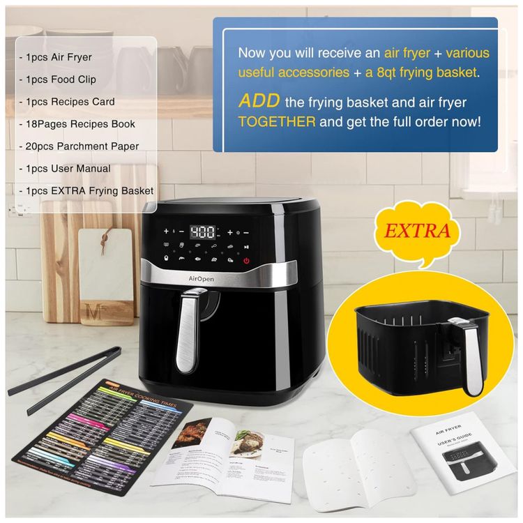 Fritadeira-Eletrica-Air-Fryer-8L-com-Painel-de-Controle-foto-1