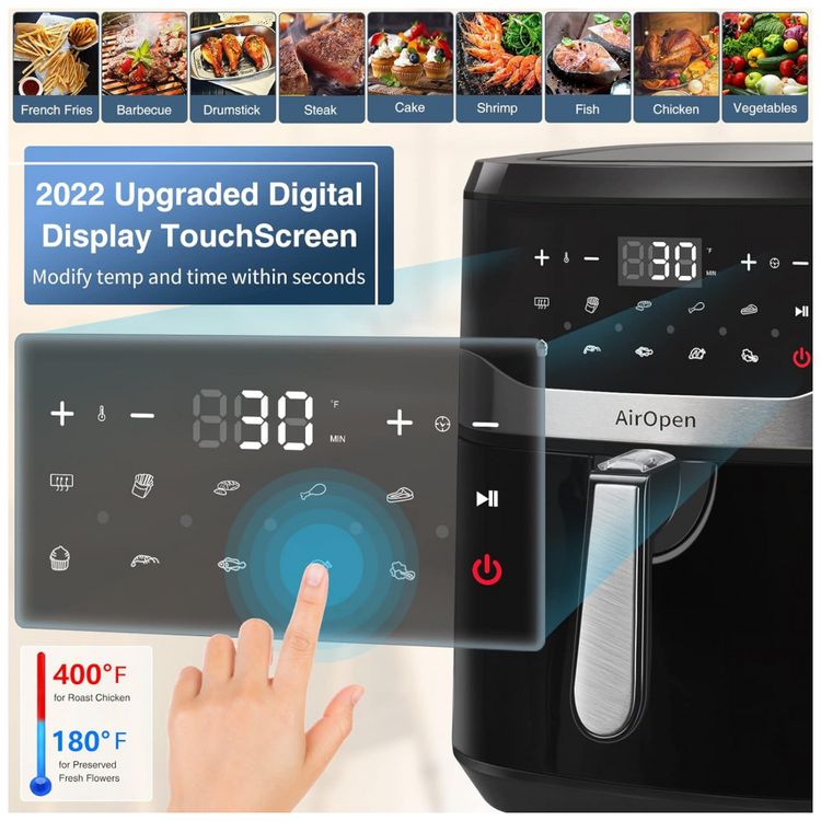 Fritadeira-Eletrica-Air-Fryer-8L-com-Painel-de-Controle-foto-2