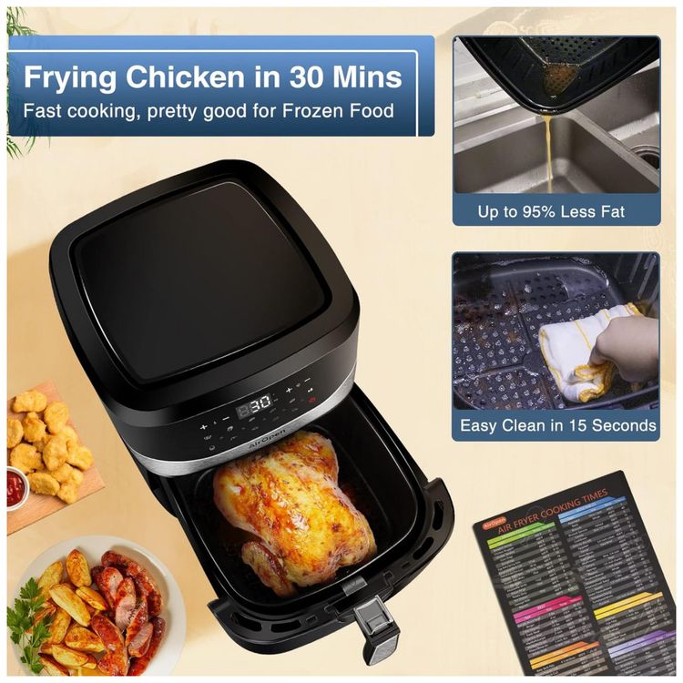 Fritadeira-Eletrica-Air-Fryer-8L-com-Painel-de-Controle-foto-4