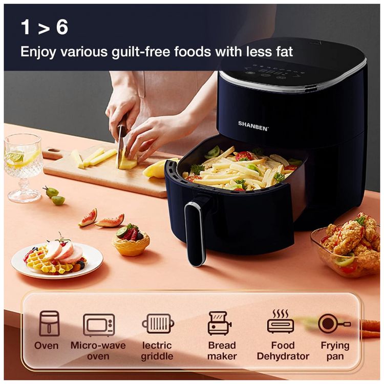 Fritadeira-Eletrica-Air-Fryer-5L-com-Painel-de-Controle-foto-1