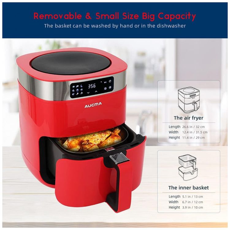 Fritadeira-Eletrica-Air-Fryer-6L-com-Painel-de-Controle-foto-5