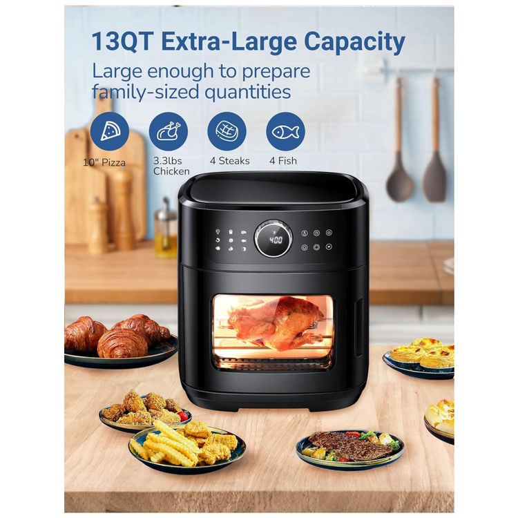 Fritadeira-Eletrica-Air-Fryer-13L-com-Painel-de-Controle-foto-5