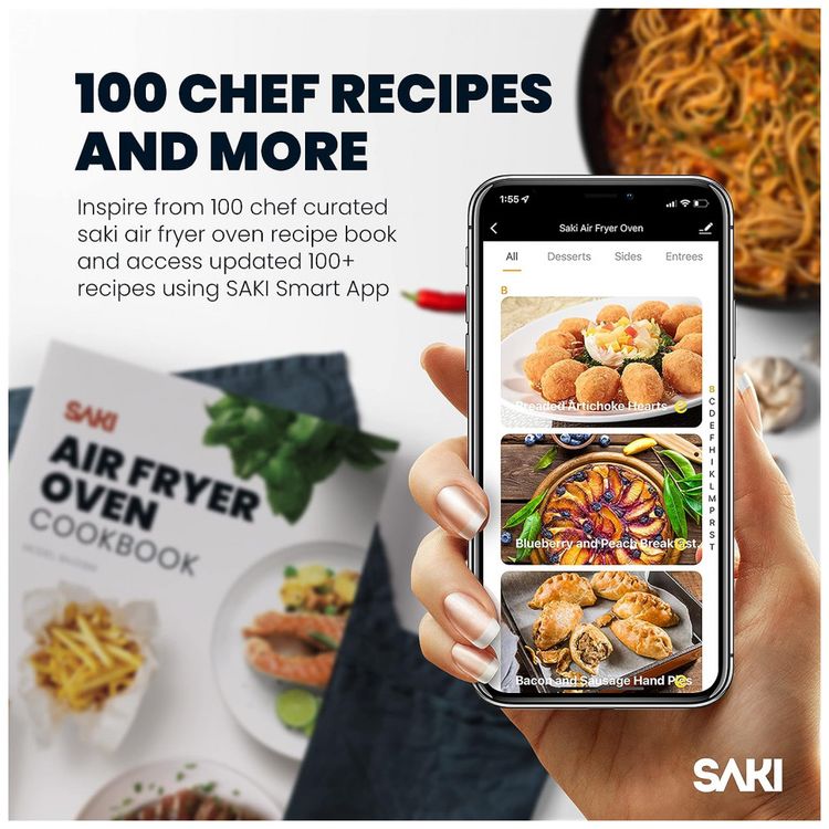 SAKI-RA018-AF-Fritadeira-Eletrica-Air-Fryer-13L-com-Painel-foto-3