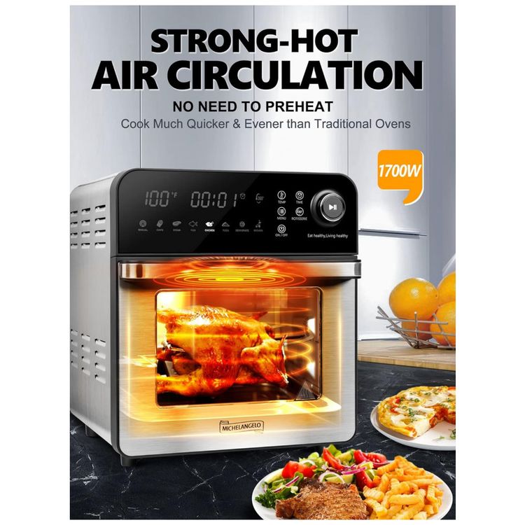 MICHELANGELO-Fritadeira-Eletrica-Air-Fryer-15L-com-Painel-foto-3