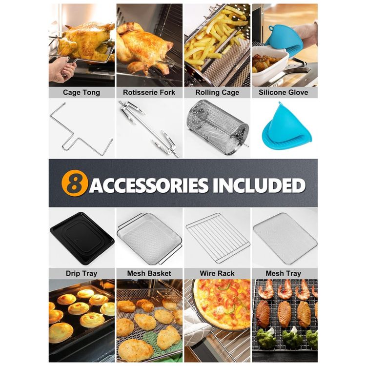 MICHELANGELO-Fritadeira-Eletrica-Air-Fryer-15L-com-Painel-foto-5