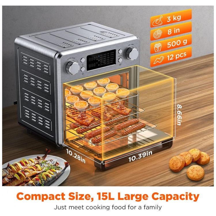 Forno-Eletrico-15L-de-Bancada-24-em-1-com-Controle-de-foto-4