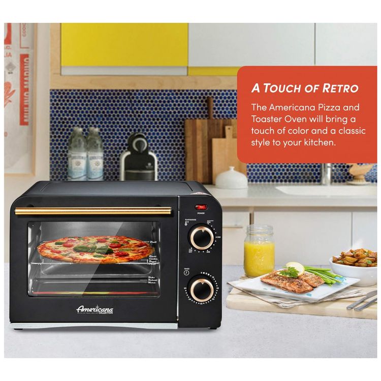 Forno-Eletrico-de-Bancada-Retro-com-4-Niveis-de-Temperatura-foto-2