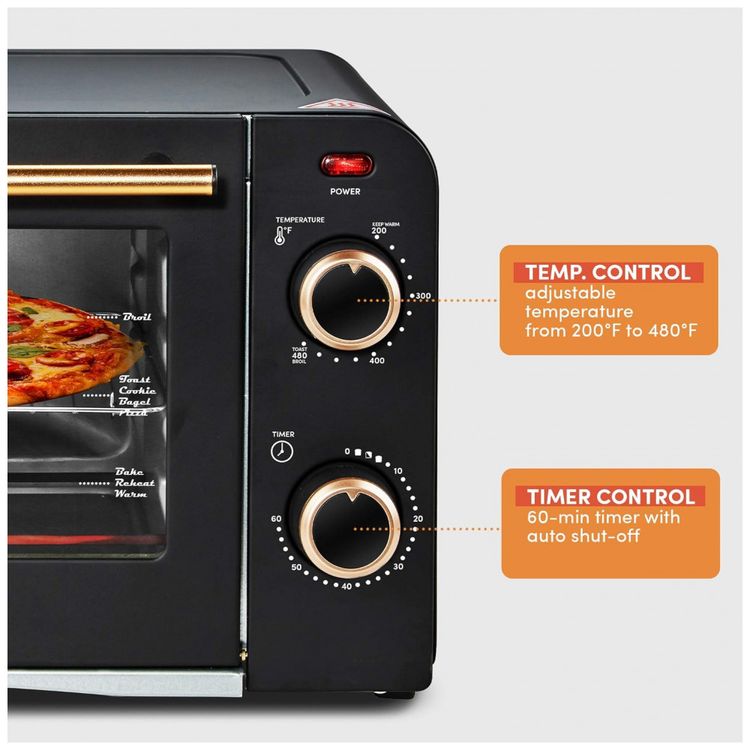 Forno-Eletrico-de-Bancada-Retro-com-4-Niveis-de-Temperatura-foto-3