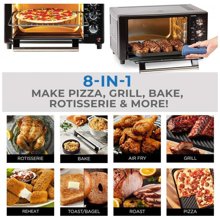 Forno-Eletrico-PowerXL-4.5-L-de-Bancada-8-em-1-com-Controle-foto-4