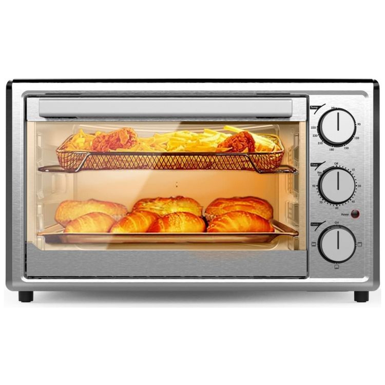 Forno-Eletrico-de-Bancada-8-em-1-com-Controle-de-Temperatura-foto-0