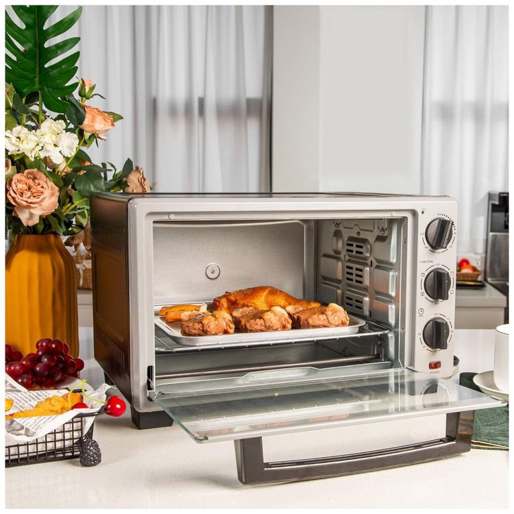 Forno-Eletrico-de-Bancada-22L-com-Controle-de-Temperatura-e-foto-1