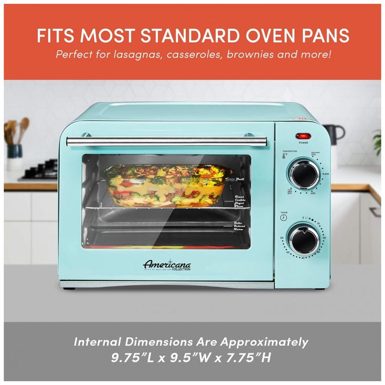 Forno-Eletrico-de-Bancada-Retro-com-5-Niveis-de-Temperatura-foto-1