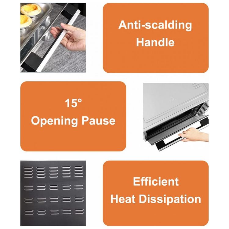 Forno-Eletrico-de-Bancada-25L-com-Controle-de-Temperatura-e-foto-4