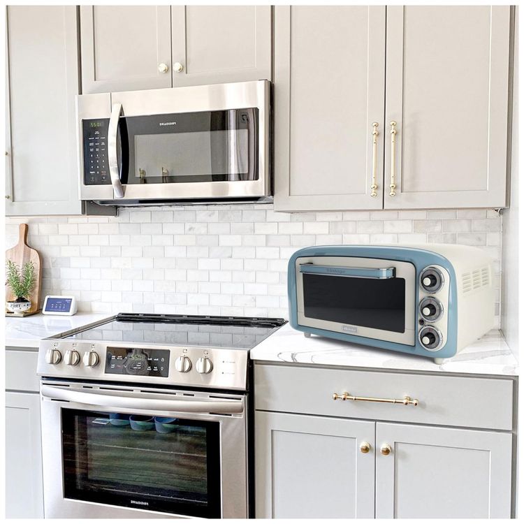 Forno-Eletrico-de-Bancada-Retro-18L-com-4-Niveis-de-foto-2