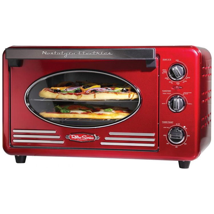 Forno-Eletrico-de-Bancada-Retro-com-6-Niveis-de-Temperatura-foto-0