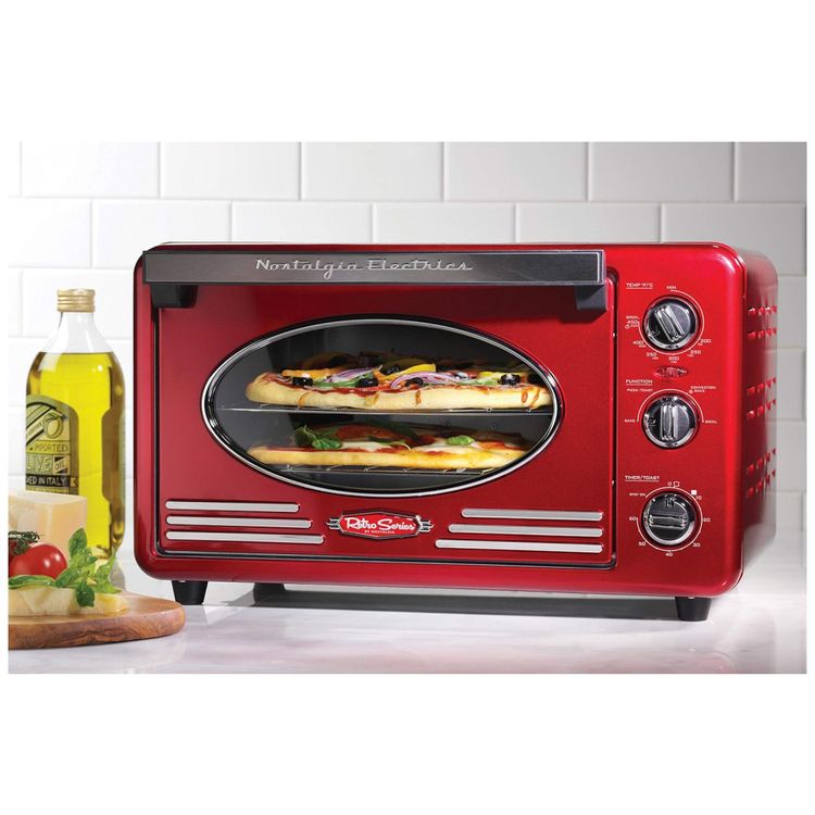 Forno-Eletrico-de-Bancada-Retro-com-6-Niveis-de-Temperatura-foto-1