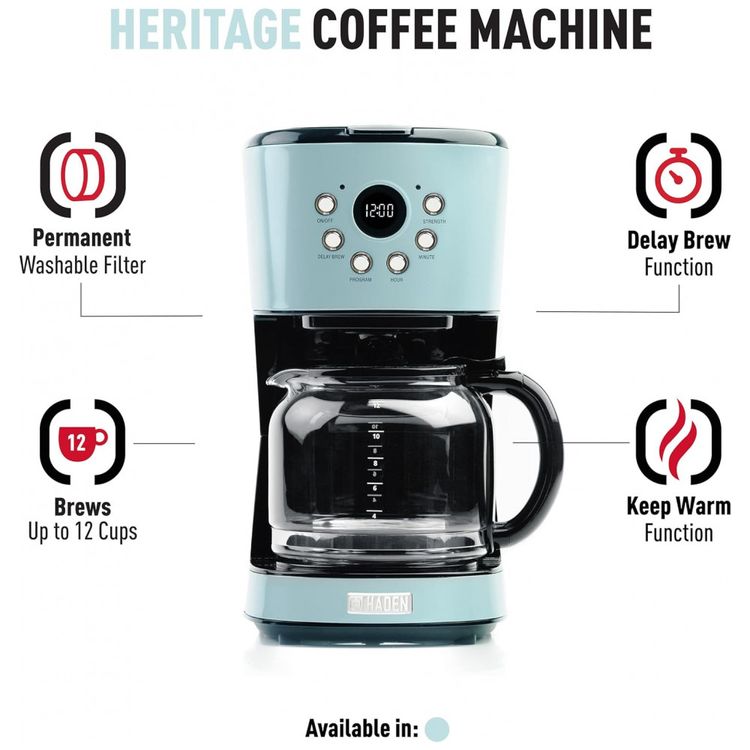 Haden-75032-Cafeteira-Vintage-Programavel-Reservatorio-1.5L-foto-3