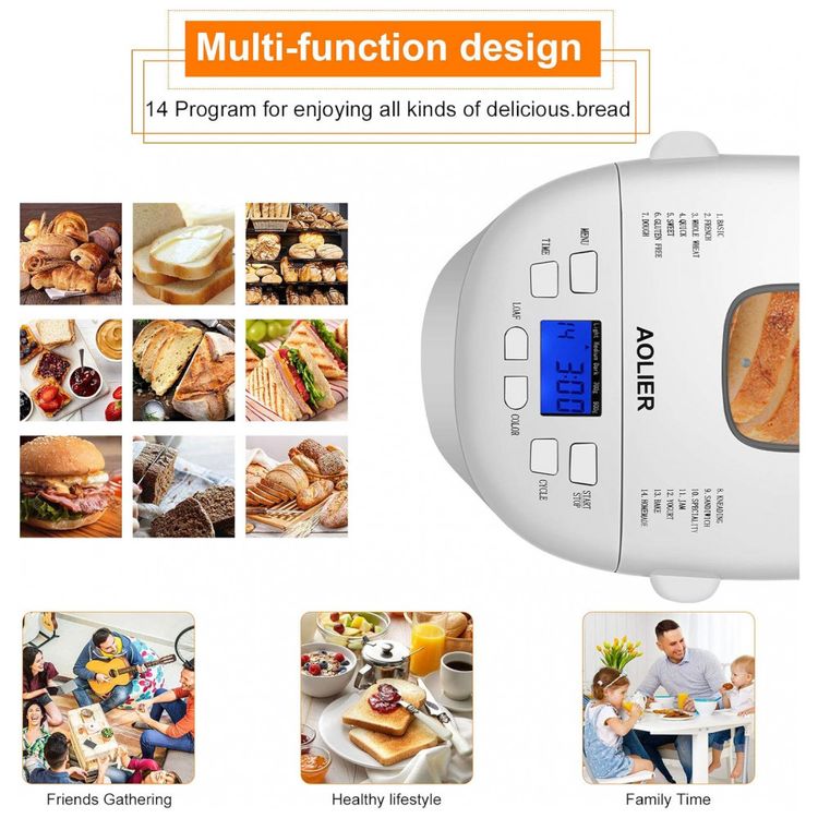 Panificadora-Automatica-com-14-Modos-e-Livro-de-Receita-foto-1