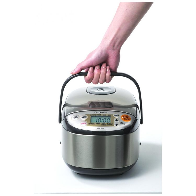 Micom-panela-de-arroz-e-aquecedor-inoxidavel-marrom-escuro-foto-1