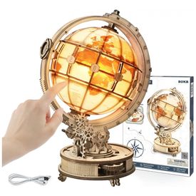 ROKR-Quebra-Cabecas-3D-Globo-com-Luz-Led-para-Criancas-e-foto-0