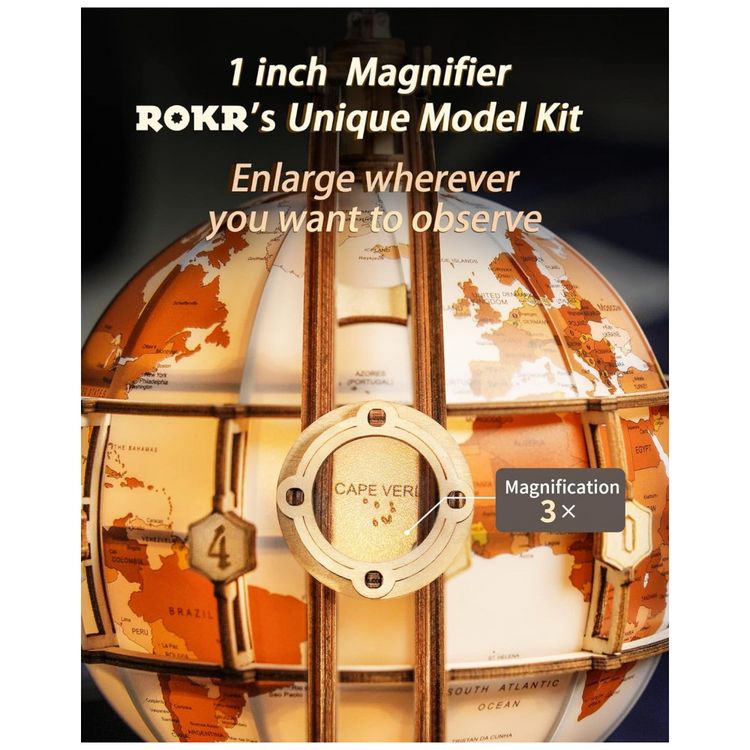 ROKR-Quebra-Cabecas-3D-Globo-com-Luz-Led-para-Criancas-e-foto-4