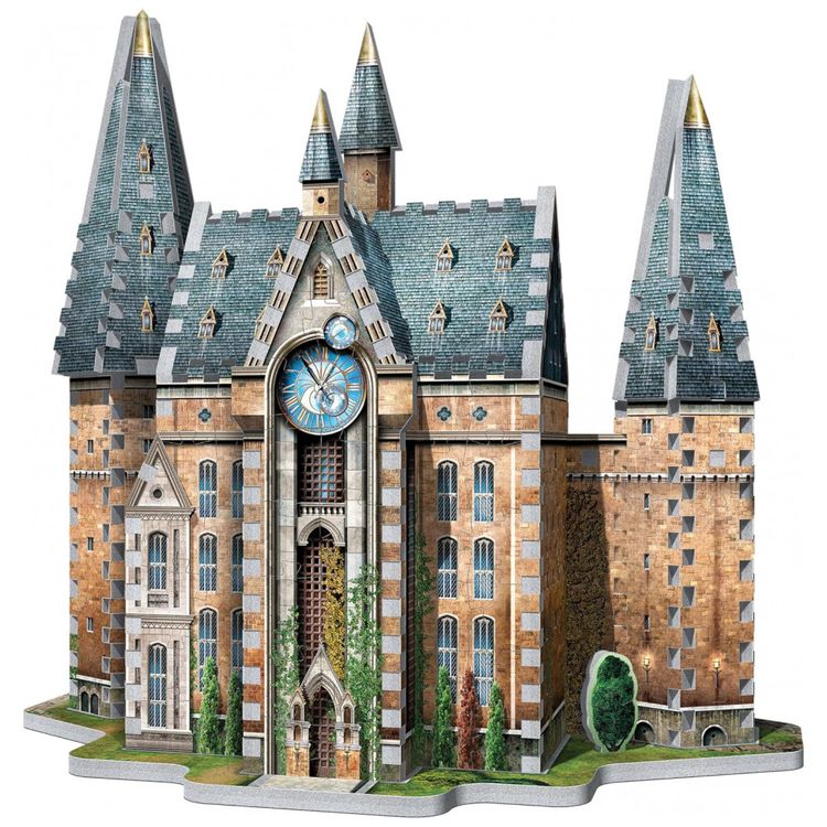 Quebra-Cabecas-3D-Arquitetura-Hogwarts-e-Torre-do-Relogio-foto-1